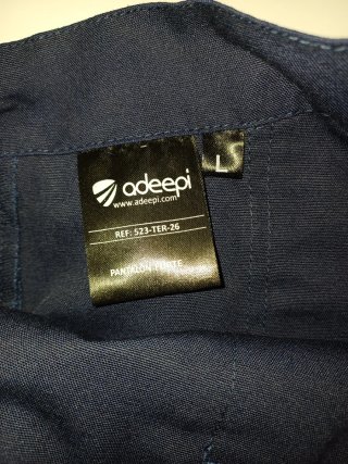 Pantalón de trabajo Adeepi azul y gris