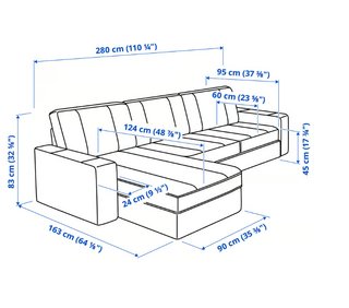 Sofá 3 plazas KIVIK Hillared Beige - IKEA