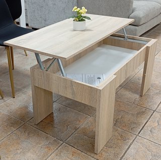 Mesa De Centro "Cambria", Tapa Elevable. ¡Oferta!
