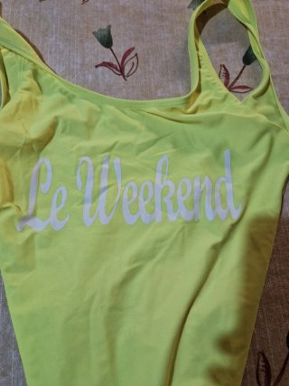Costume intero verde fluo