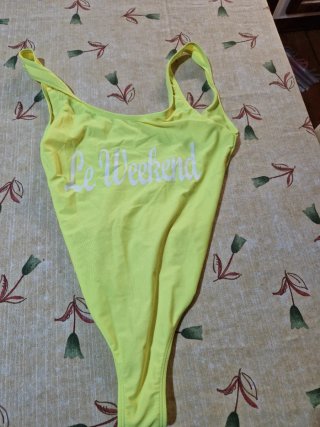 Costume intero verde fluo
