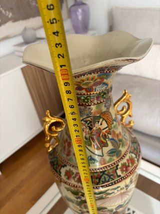 Jarrón Chino Porcelana Multicolor