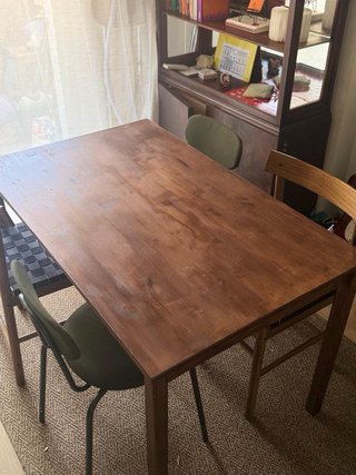 Mesa de Comedor Madera Pino Ikea + 2 Sillas