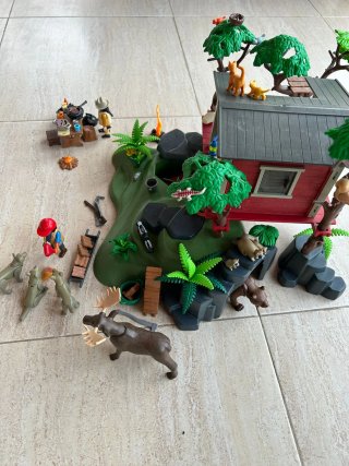 Playmobil Casa del Árbol y Coche