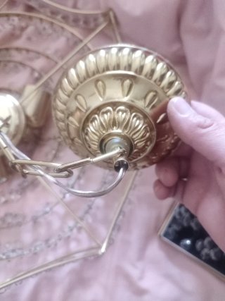 Lámpara de techo vintage dorada
