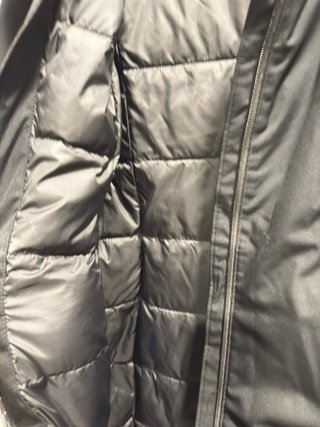 Parka Larga Columbia Mujer Negra