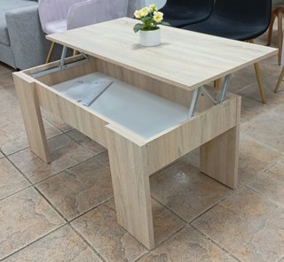 Mesa De Centro "Cambria", Tapa Elevable. ¡Oferta!