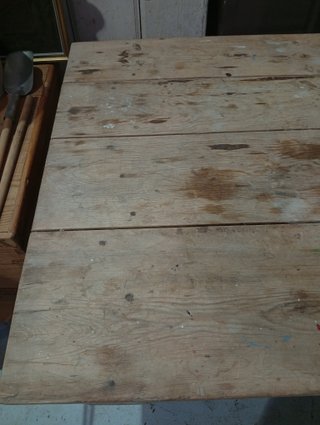 Mesa rústica madera Siglo XIX