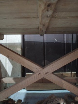 Mesa rústica madera Siglo XIX