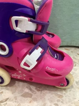 Patines ajustables rosas y morados