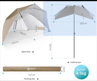 Sombrilla Refugio HOME CALL tienda, parasol playa