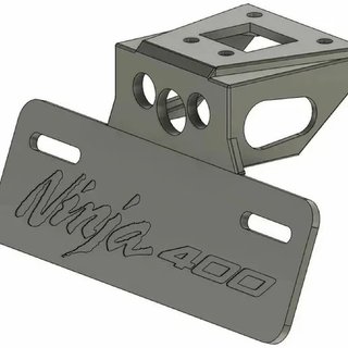 Suporte de Placa Ninja 400 Kawasaki