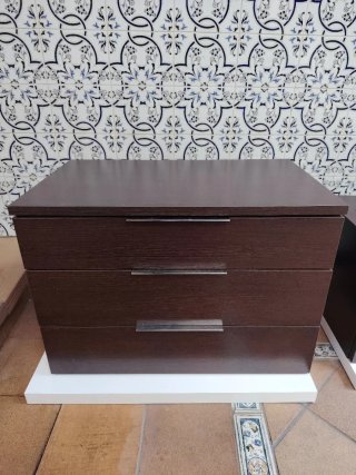 Mueble TV salón  wenge-blanco