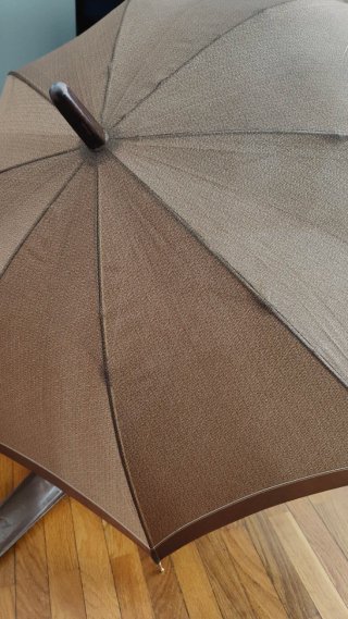 Paraguas Clásico Italiano Beige/Marrón