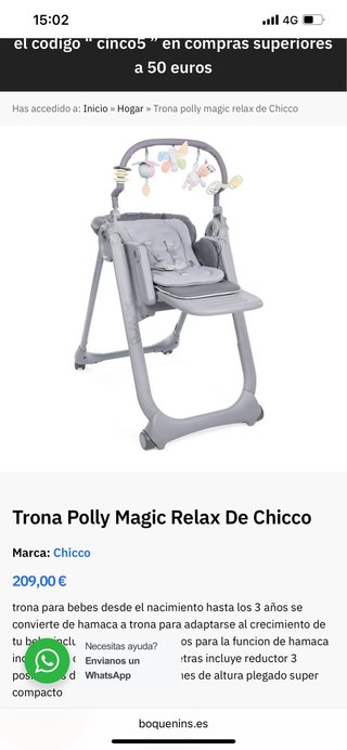 Trona Chicco Polly Magic Relax