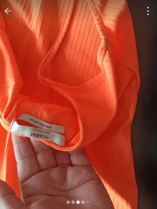 Body ",Pull&Bear "naranja canalé