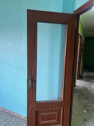 7 Puertas de madera oscura 40€ cada una.