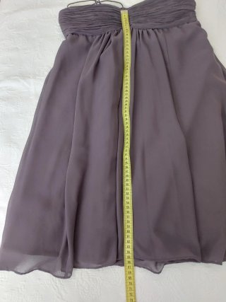 Vestido gris drapeado