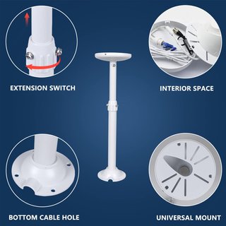 Soporte montaje poste extensible cámaras
