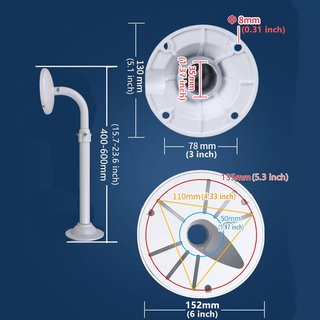 Soporte montaje poste extensible cámaras