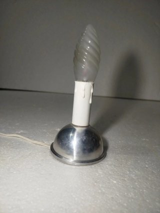 Lampada vintage candela vetro metallo