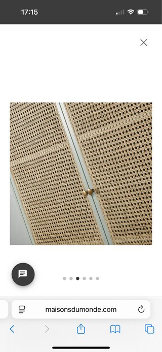 Armario Rattan y Madera Maisons du Monde