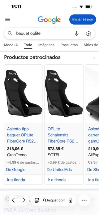 Baquet Oplite Negro