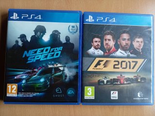 2 Juegos PS4: Need for Speed y F1 2017
