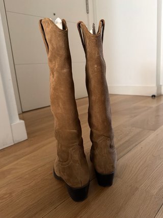 Botas cowboy altas ante marrón