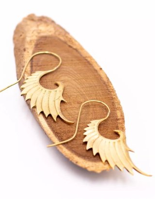 Pendientes Alas Dorado Artesanal India
