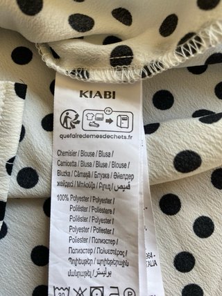 Camisa lunares Kiabi Talla M