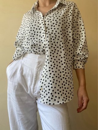 Camisa lunares Kiabi Talla M