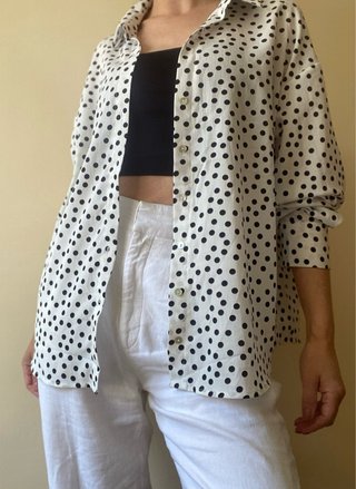 Camisa lunares Kiabi Talla M