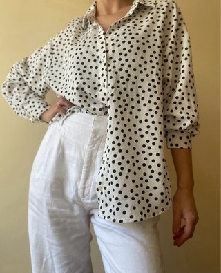 Camisa lunares Kiabi Talla M
