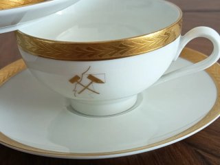 Tazas con plato porcelana excelente
