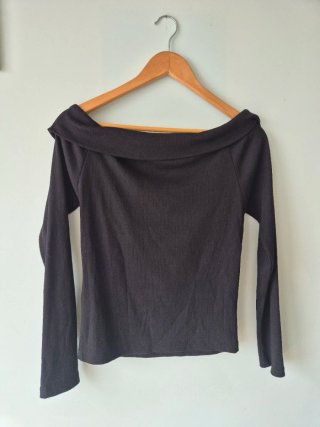 Top Noisy May spalle scoperte nero M
