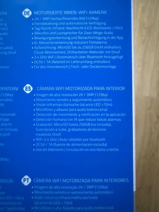 Cámara WiFi Inteligente Nivian 2K