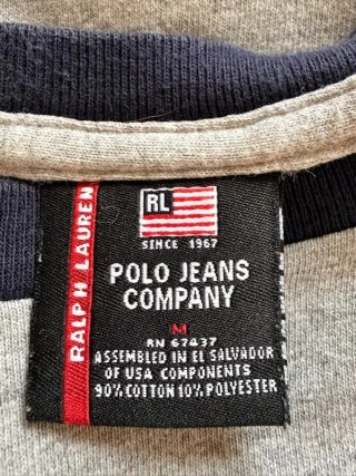 Ralph Lauren Maglia Uomo M Comoda Grigia 67 Cotone