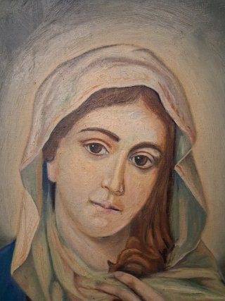 Cuadro Óleo Corazón Inmaculado María