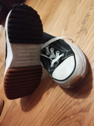Zapatillas Converse plataforma negras
