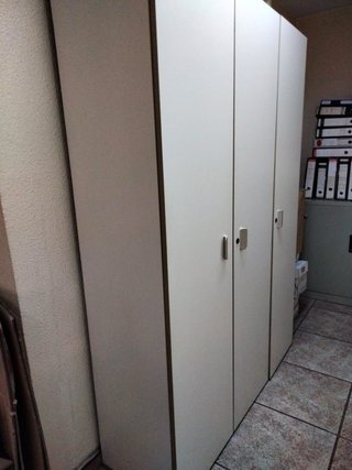 Mueble Archivador Oficina Blanco y Gris