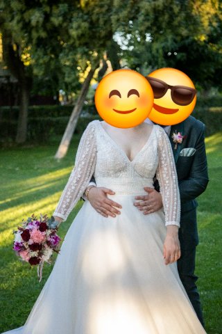 Abito da sposa Rosa Clará bianco