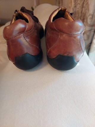 Zapatos de piel marrones VERSACE