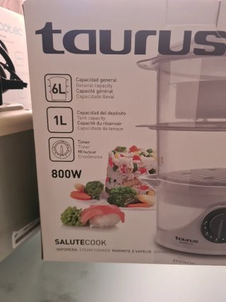 Vaporera Eléctrica Taurus Salutecook Nueva