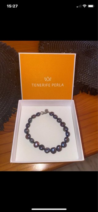 Pulsera Perlas Naturales Cierre Plata Tenerife Per