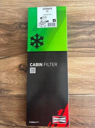 Filtro Cabina Champion CCF0315 Fiat PSA