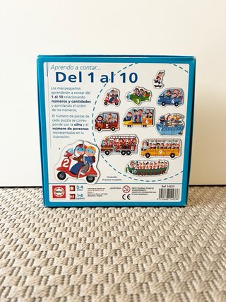 Puzzle Educa Aprendo a Contar 1 al 10 (55 piezas)