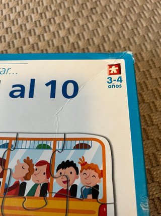 Puzzle Educa Aprendo a Contar 1 al 10 (55 piezas)