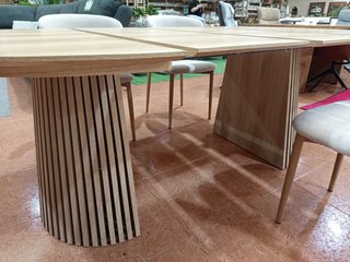 Mesa redonda extensible madera