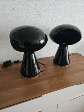 Lámpara de diseño negro